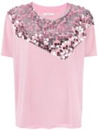 Mm6 Maison Margiela Sequin T-shirt - Pink