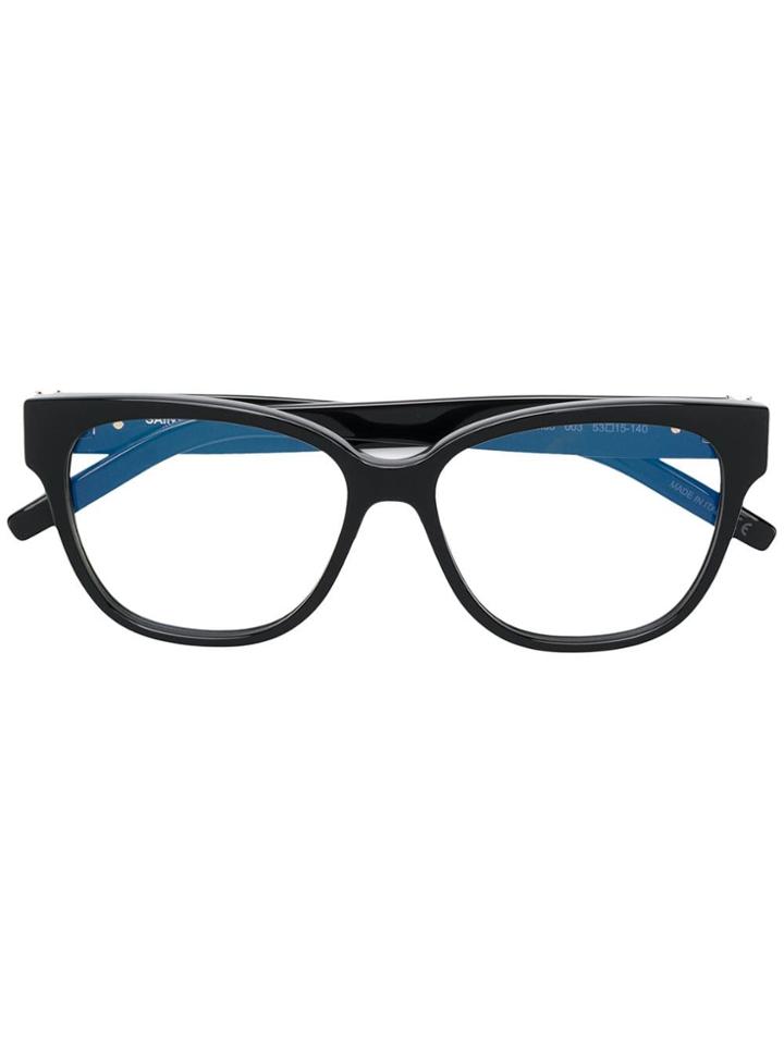 Saint Laurent Eyewear Oval Shaped Glasses - Black