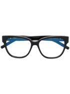 Saint Laurent Eyewear Oval Shaped Glasses - Black
