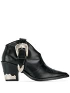 Toga Pulla Western-style Ankle Boots - Black