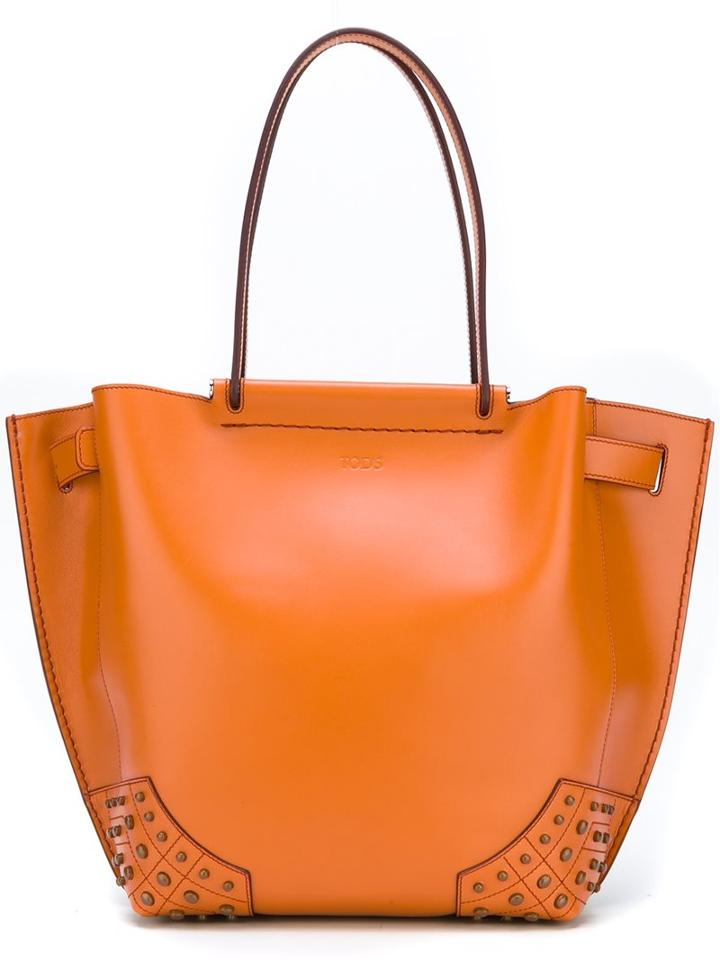 Tod's Medium 'sac' Tote, Women's, Yellow/orange