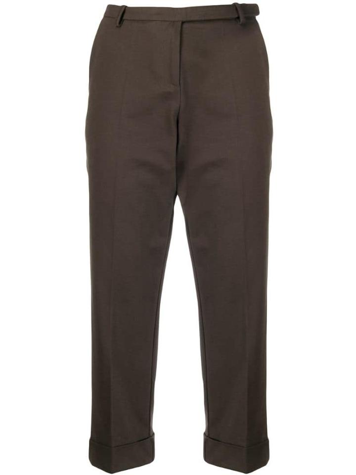 Antonio Marras Cropped Straight-leg Trousers - Green