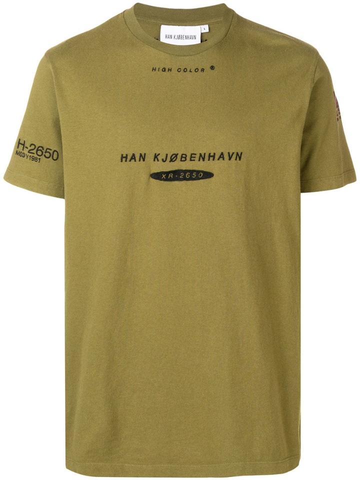 Han Kj0benhavn Logo Embroidered T-shirt - Green