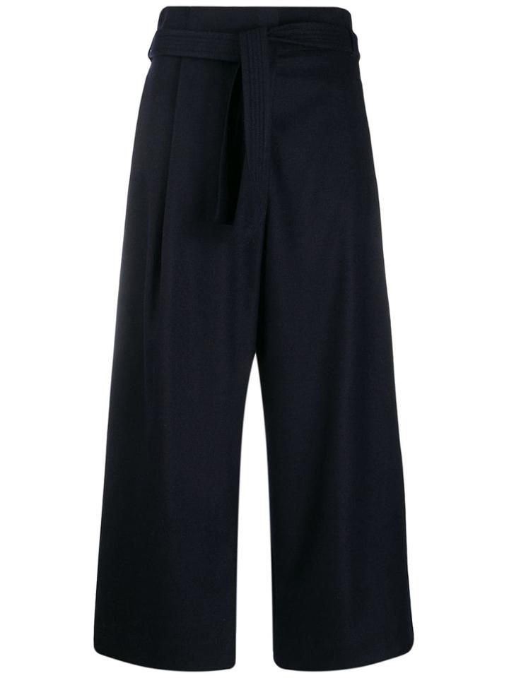 Loro Piana Havel Paperbag Trousers - Blue
