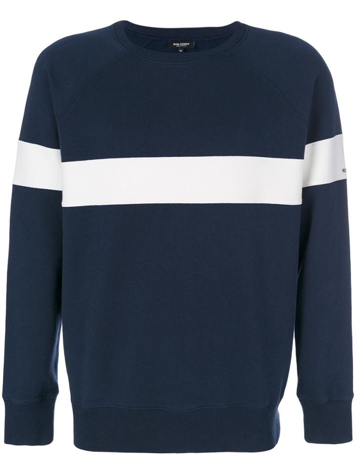 Ron Dorff Chest Stripes Sweatshirt - Blue