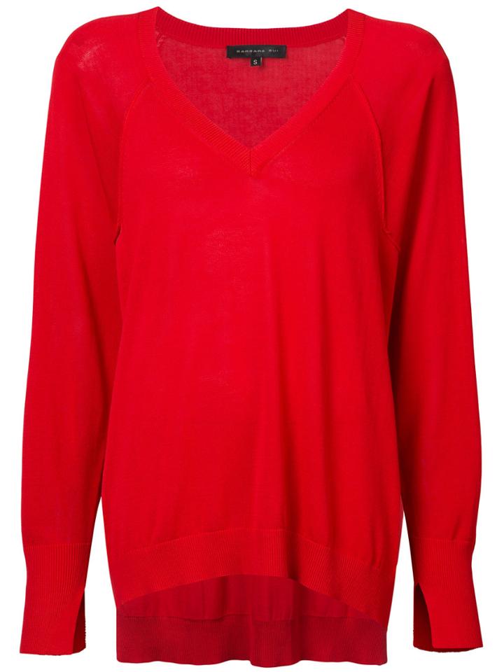 Barbara Bui V-neck Sweater - Red
