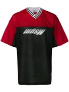 Msgm Mesh Sport Style T-shirt - Black