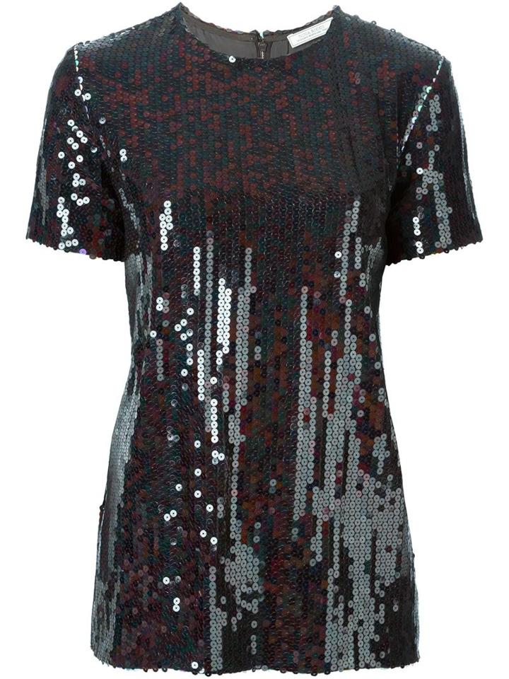 Nina Ricci Sequin Top, Women's, Size: 38, Brown, Silk/polyester/acetate