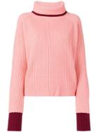 Sportmax Zelig Turtleneck Sweater - Pink & Purple