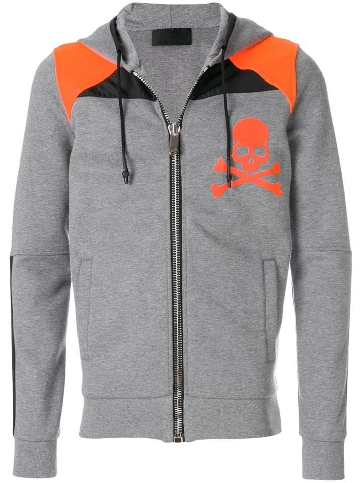 Philipp Plein Fight Men Hoodie - Grey