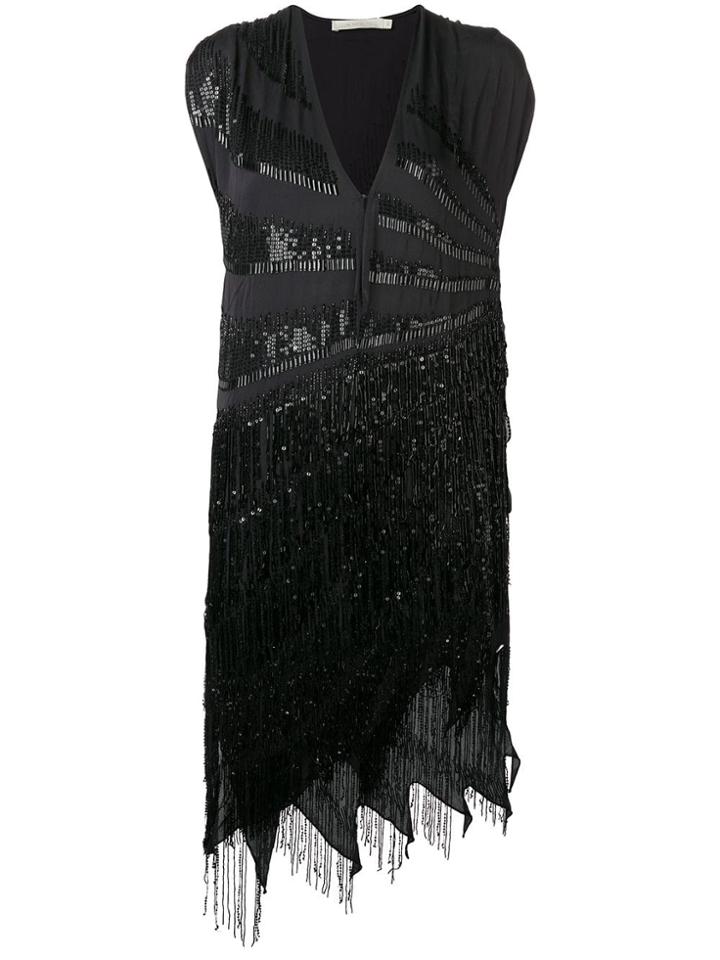 Amen Multi-beads Cocktail Dress - Black