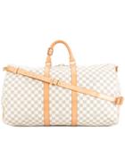 Louis Vuitton Pre-owned Keepall Bandoulière 55 Duffle Bag - White