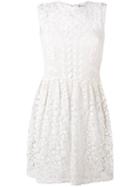 Red Valentino Macramé Dress, Women's, Size: 42, Nude/neutrals, Polyester/cotton