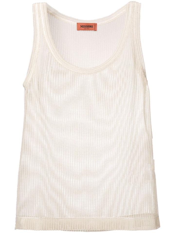 Missoni Loose Net Top - Neutrals