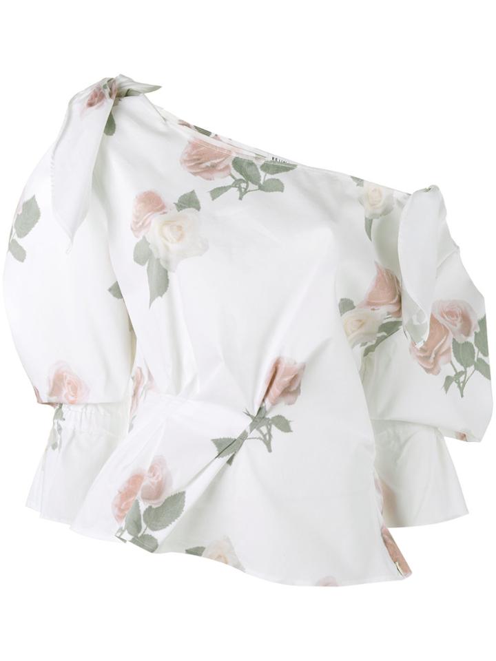 Rejina Pyo Michelle Floral Print Top - White
