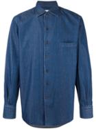 Loro Piana Denim Shirt, Men's, Size: Small, Blue, Cotton