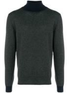 Altea Two-tone Turtleneck Sweater - Grey