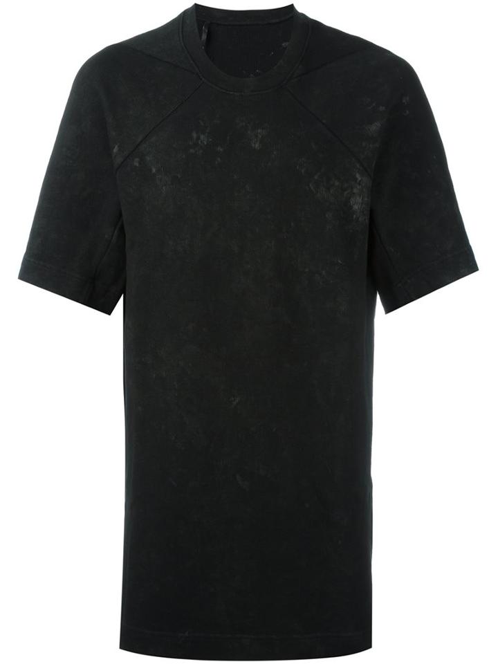 11 By Boris Bidjan Saberi Oversized T-shirt, Men's, Size: Small, Black, Cotton