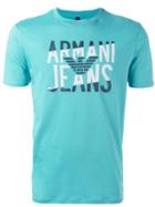 Armani Jeans - Logo Print T-shirt - Men - Cotton - S, Green, Cotton
