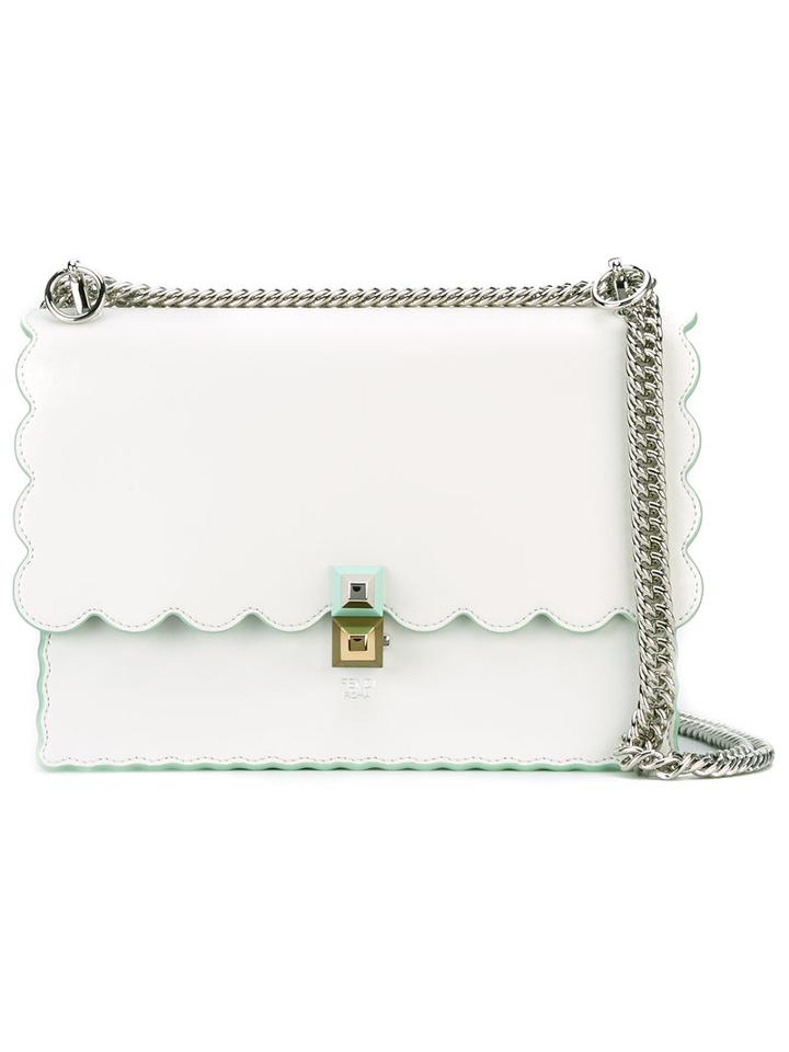 Fendi - Kan I Cross Body Bag - Women - Calf Leather - One Size, Women's, White, Calf Leather