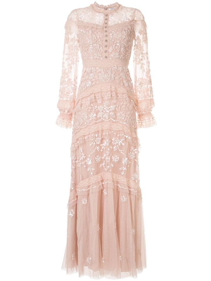 Needle & Thread Ava Lace-trimmed Tulle Dress - Pink