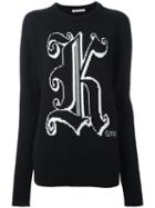 Christopher Kane Kane Crew Neck Sweater, Women's, Size: Small, Black, Wool