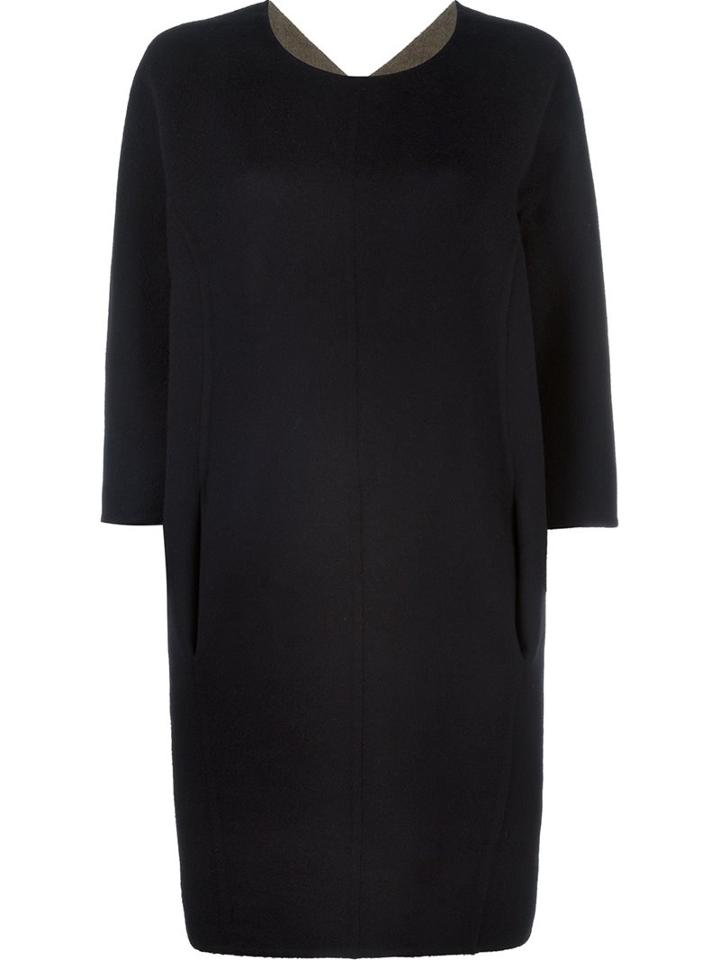 Maison Margiela Classic Shift Dress, Women's, Size: 42, Black, Viscose/cashmere