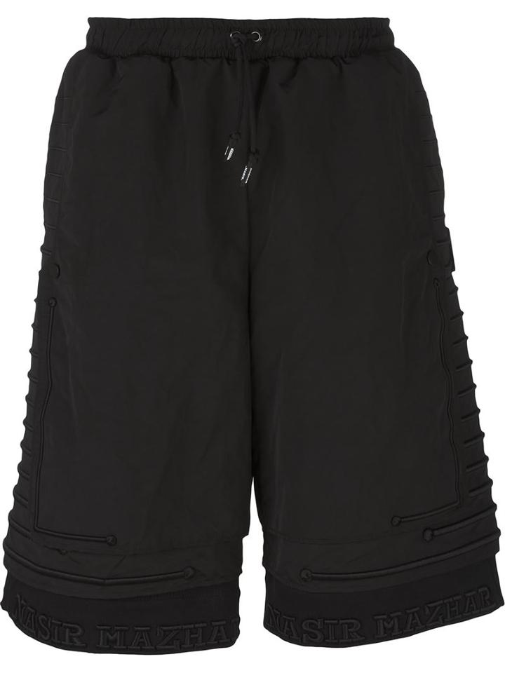 Nasir Mazhar 'embroidered Three Layer' Bermuda Shorts