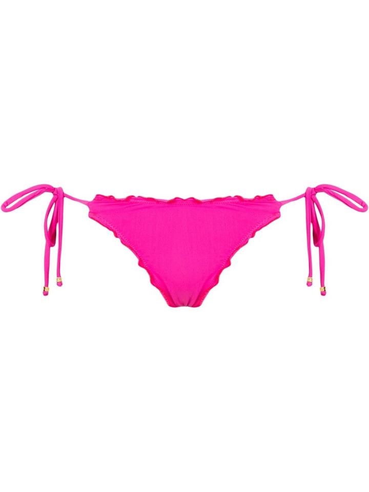 Amir Slama Ruffled Trim Bikini Bottom - Pink
