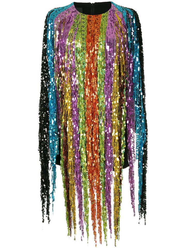 Romance Was Born Love Potion Fringe Tunic - Metallic