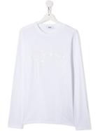 Msgm Kids Sequin T-shirt - White