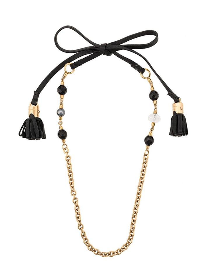 Dolce & Gabbana Back Tie Necklace - Black