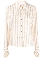 Chloé Chain Print Shirt - White