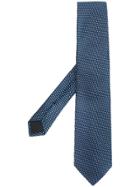 Boss Hugo Boss Geometric Embroidered Tie - Blue