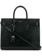 Saint Laurent Crocodile Tote Bag - Green