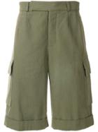 Holland & Holland Turn-up Cuffs Cargo Shorts - Green