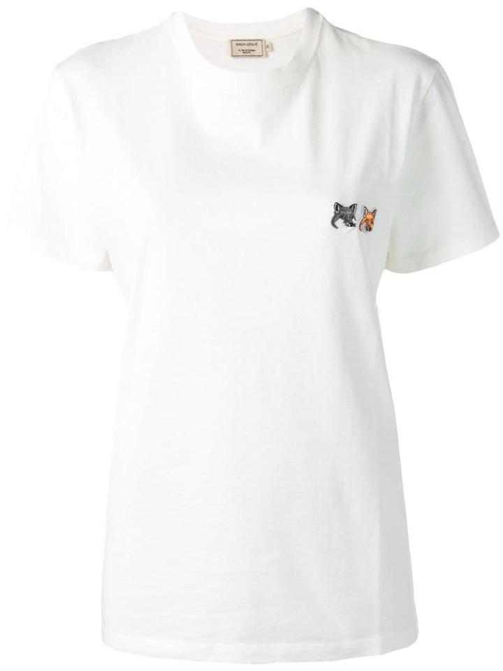 Maison Kitsuné Double Fox Head Patch T-shirt - White