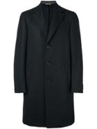 Canali Classic Single Breasted Coat - Black