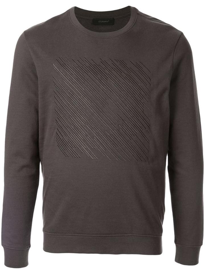 D'urban Masked Embroidered Logo Sweatshirt - Grey