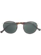 Moscot - Round Frame Sunglasses - Unisex - Acetate - One Size, Brown, Acetate