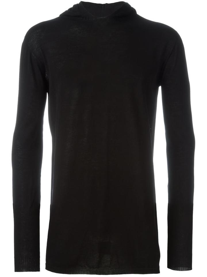 Rick Owens Fine Knit Hooded Sweater