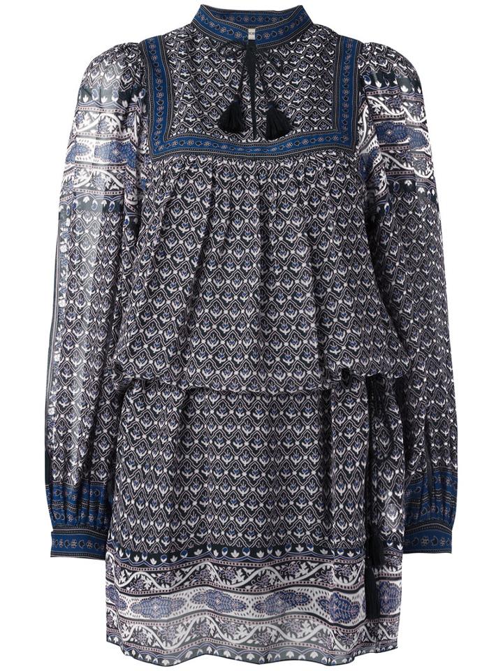 Ulla Johnson Paisley Print Tassel Tie Dress, Women's, Size: 6, Silk/polyester
