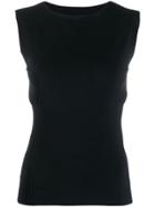 Pleats Please By Issey Miyake Ribbed Tank Top - Black