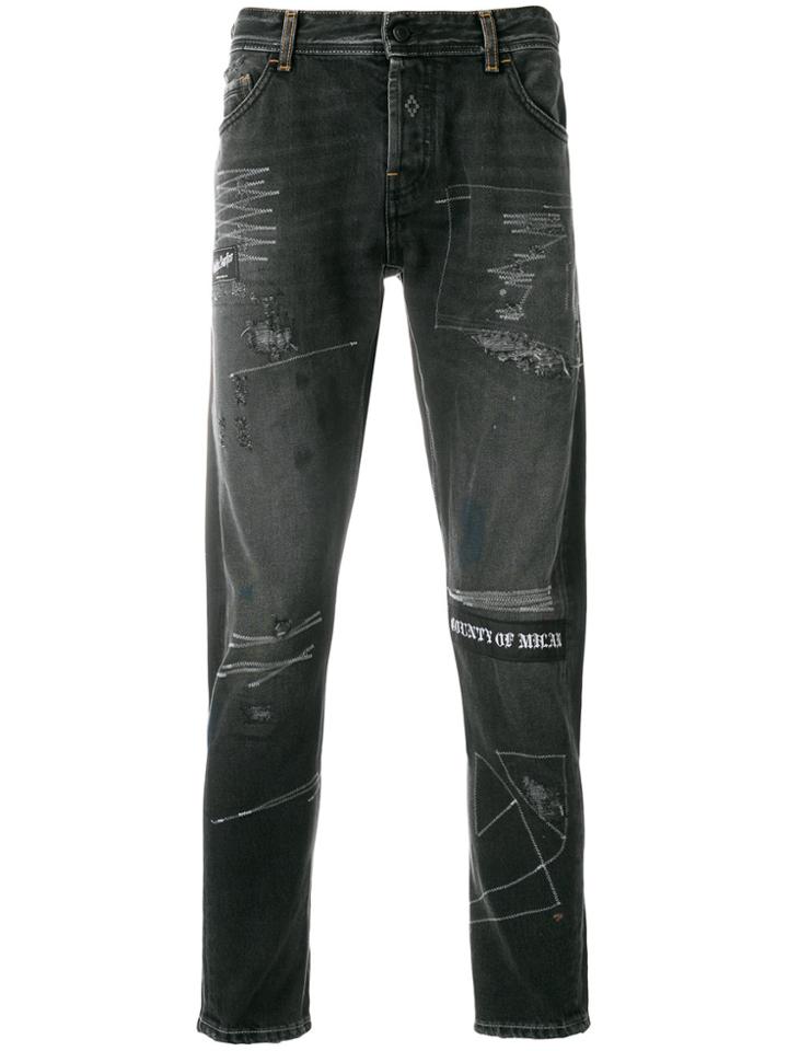 Marcelo Burlon County Of Milan Gothic Surfer Jeans - Grey