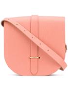 The Cambridge Satchel Company - Buckled Cross Body Bag - Women - Calf Leather - One Size, Pink/purple, Calf Leather