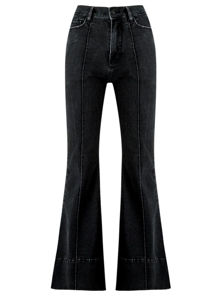 Amapô High Waist Flared Jeans - Black