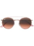 Ray-ban Round Double Bridge Sunglasses - Nude & Neutrals