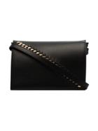 Stella Mccartney Black Logo Strap Shoulder Bag