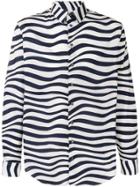 Giorgio Armani Zebra Print Shirt - White