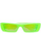 Gucci Eyewear Rectangular Frame Sunglasses - Green